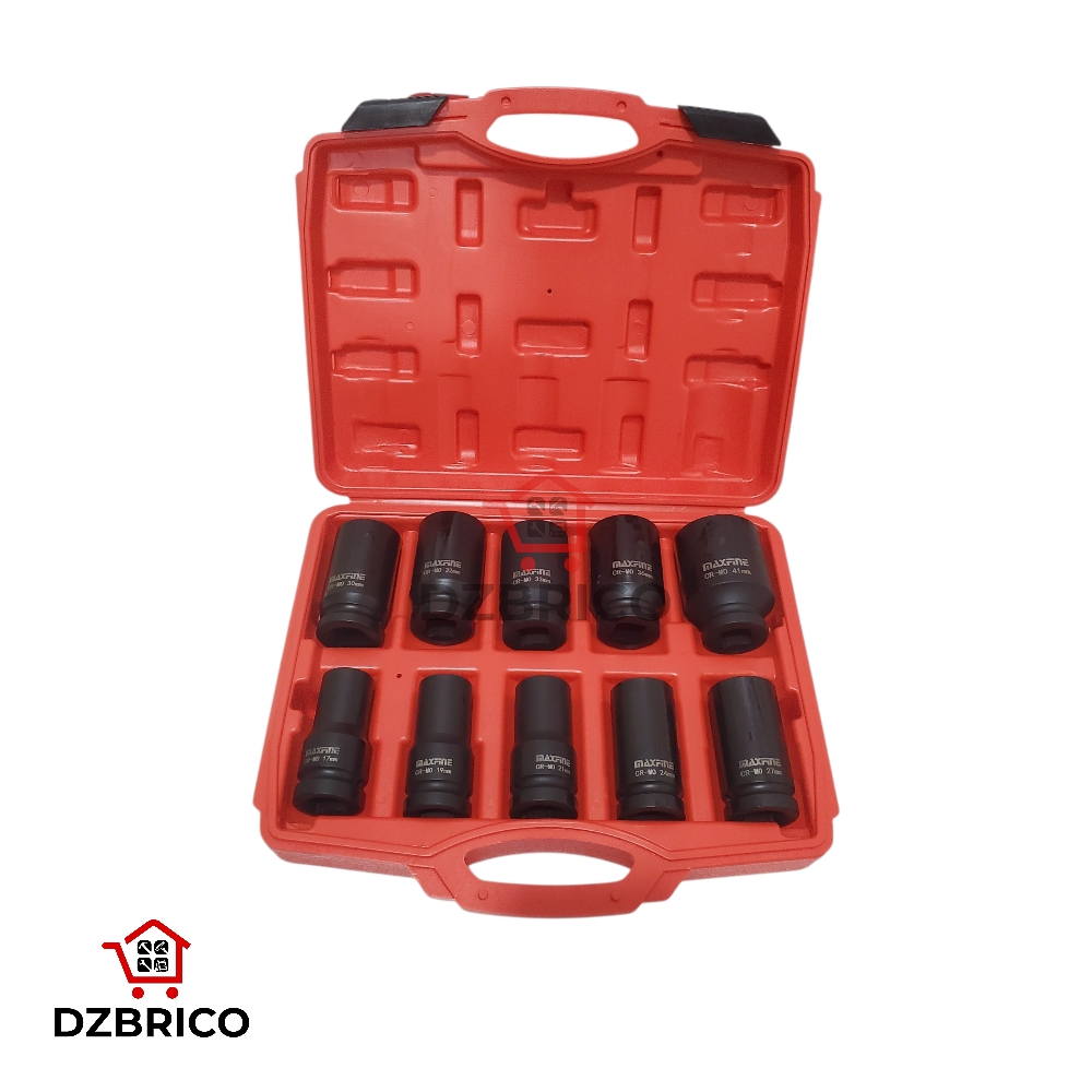 Coffret  Douilles  à choc langue 3/4 "(17-41mm) 10pcs