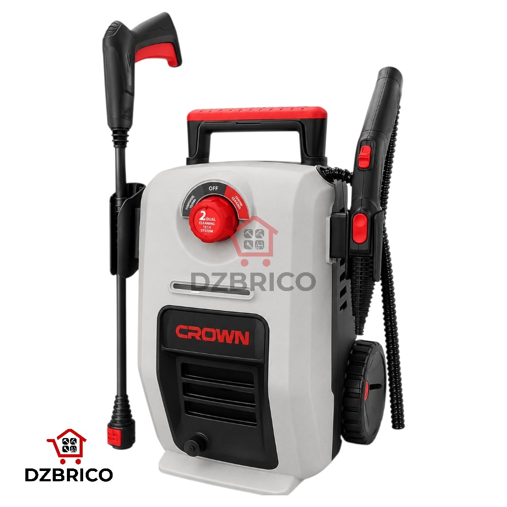 Nettoyeur 2 EN 1  a haute pression et a vapeur 1500/1800W CT42098 CROWN