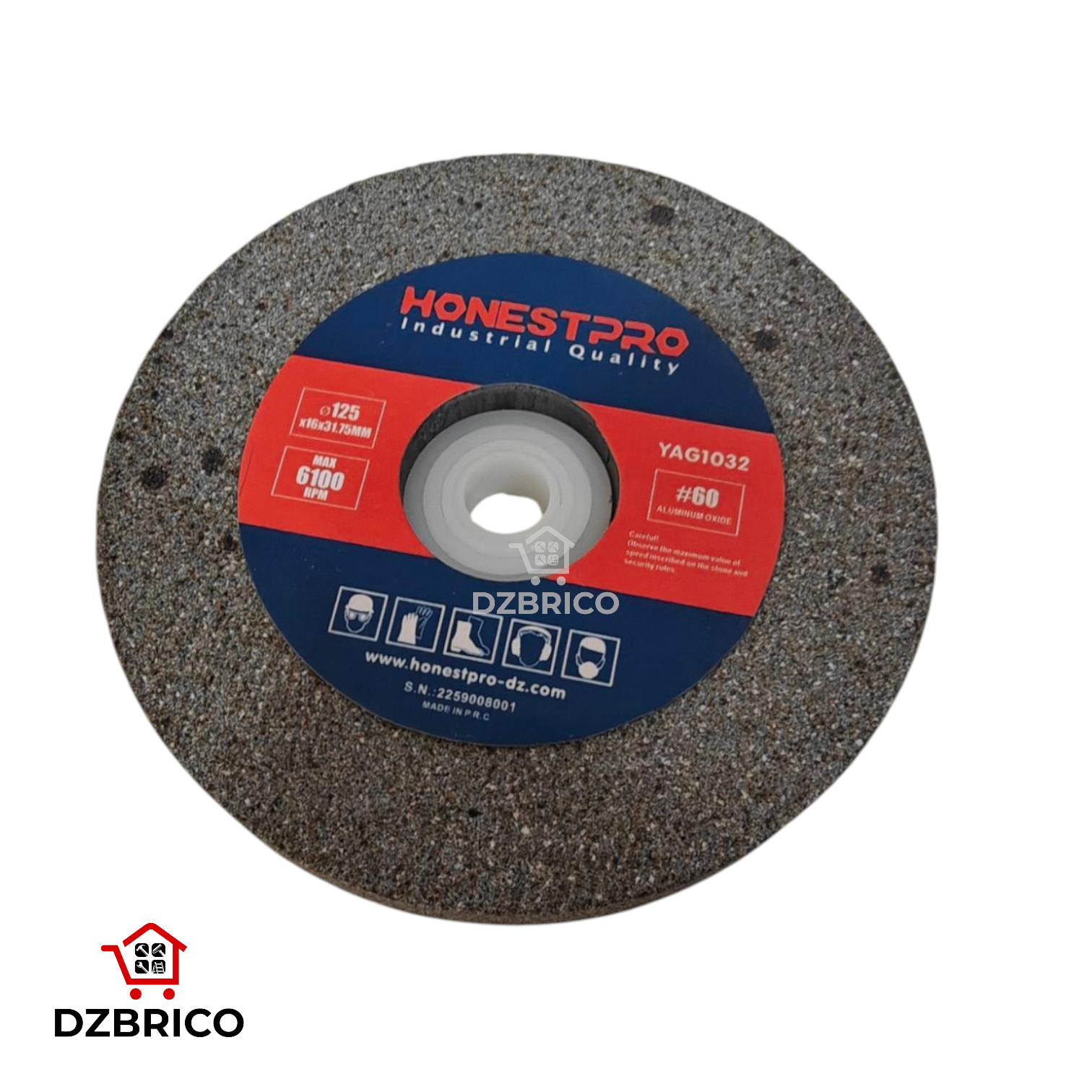 disque poncage 125x16x31.76mm G60 HONESTPRO