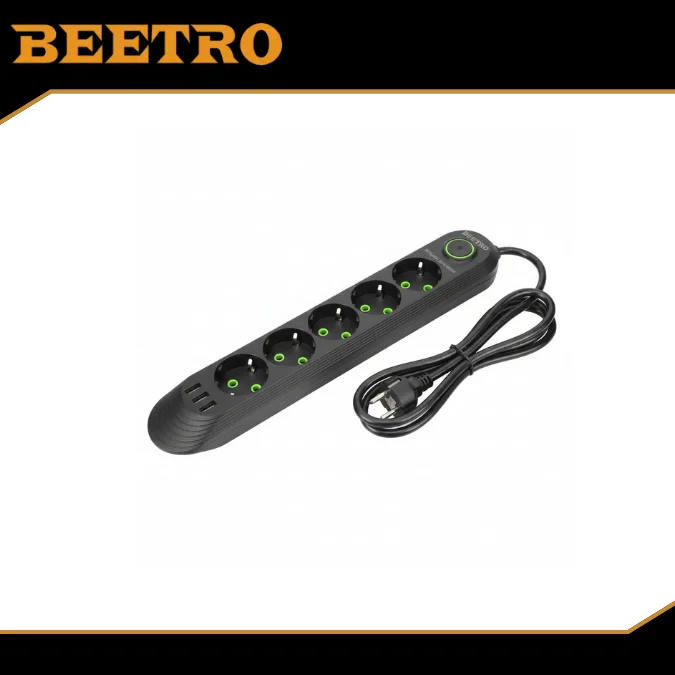 Rallonge multiprise 5 sortie, 4usb 2M  LA346 BEETRO