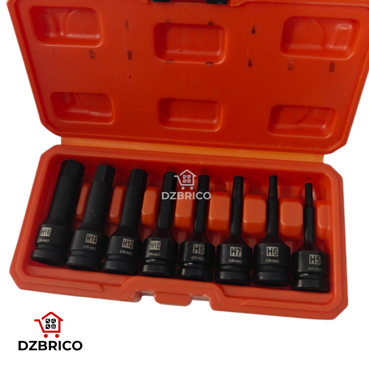 Caisse douille H5-H16 8 pieces
