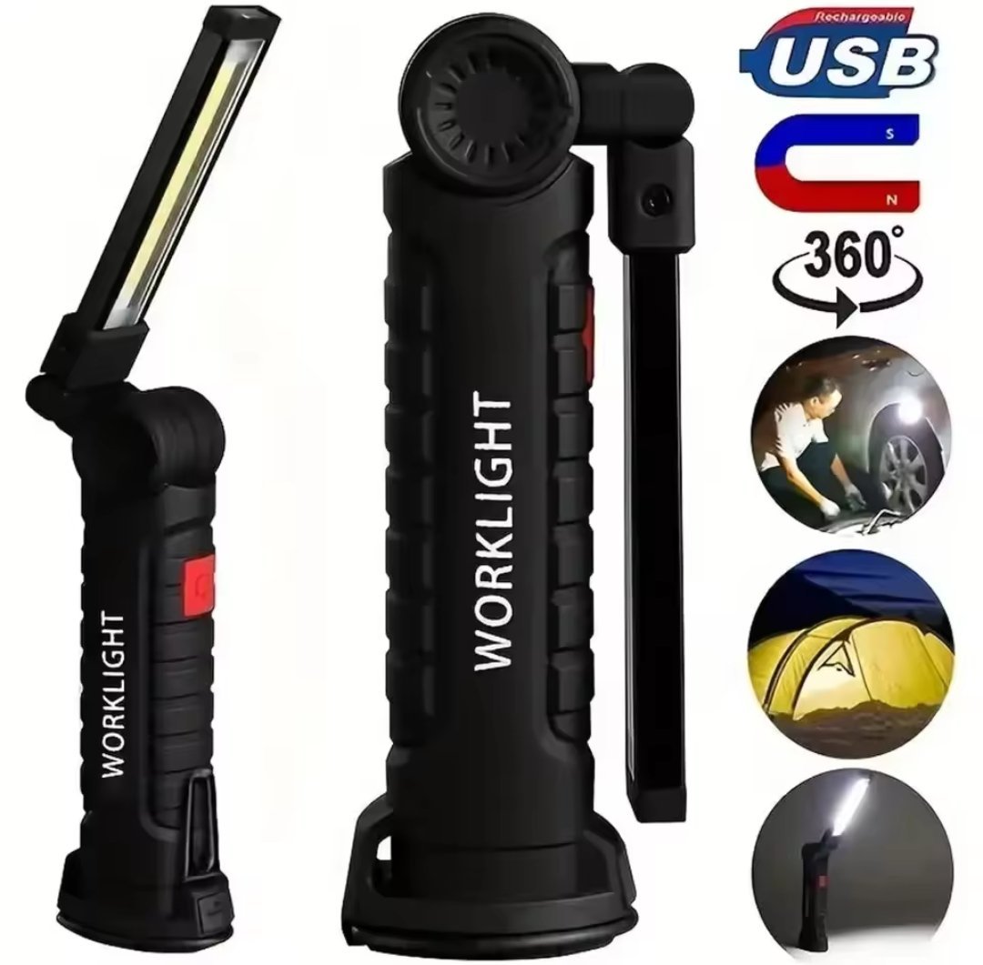Baladeuse de chantier COB Torche Rechargeable