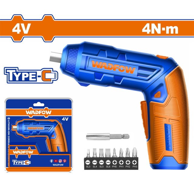 Mini visseuse - tournevis rechargeable 4v WADFOW