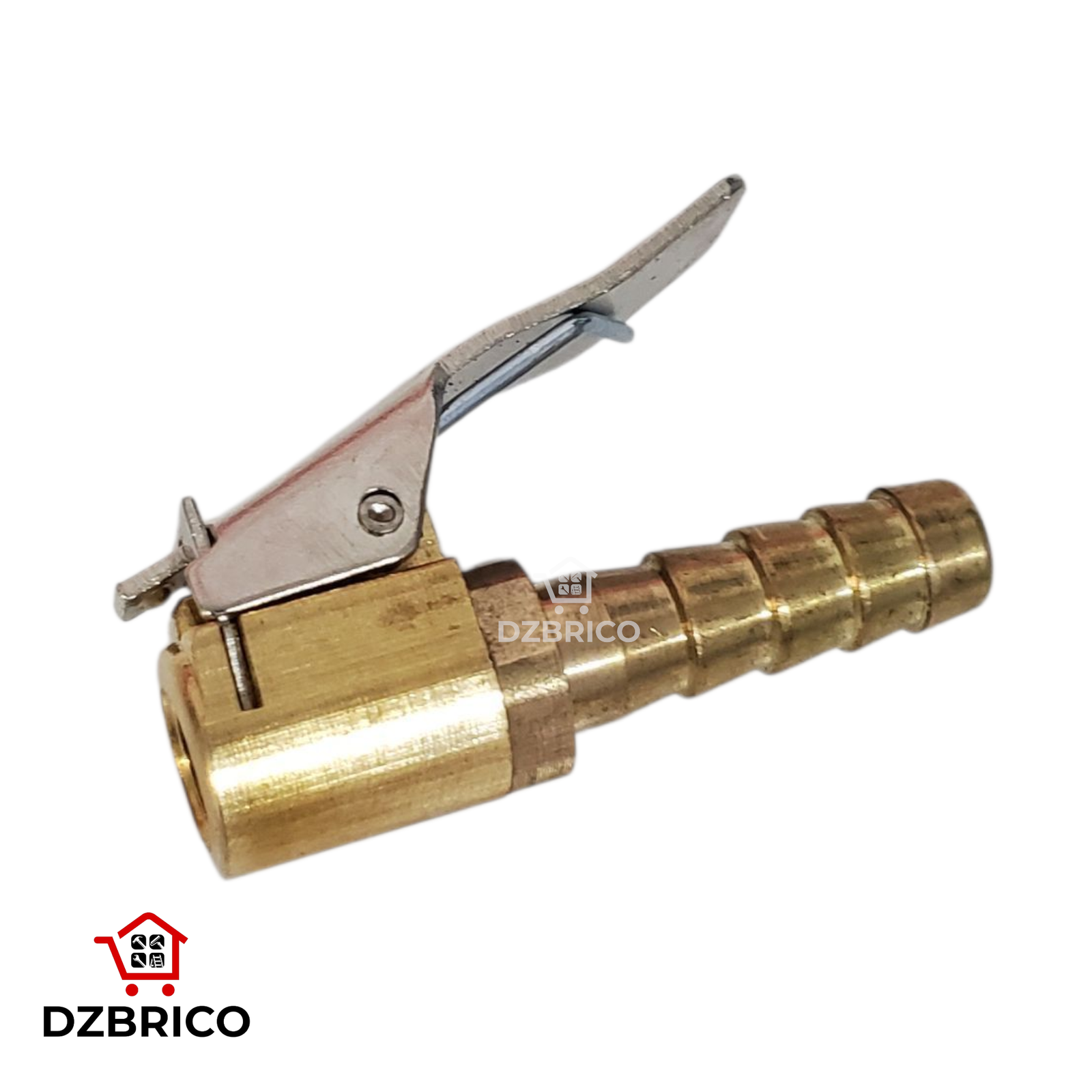 Embout de gonflage laiton ''type michelin'' pour tuyau diamètre 7mm