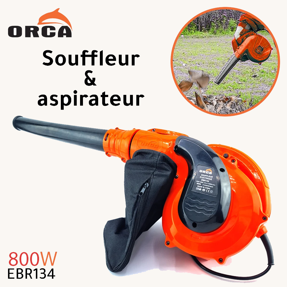 Souffleur et aspirateur 800W EBR134 ORCA