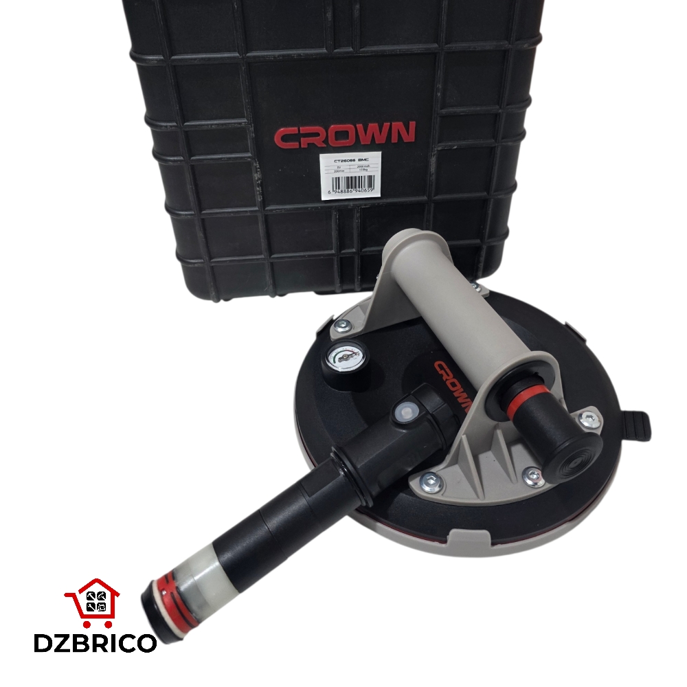 Ventouse à Batterie 200mm 150kg 2000mAh CROWN CT26066