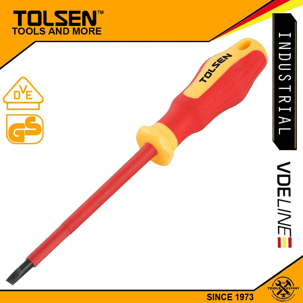 Tournevis Isolé VDE 1000v 4.0x100mm TOLSEN