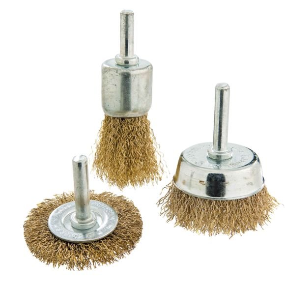 Jeu De 3 Brosses Métalliques Circulaires 25/50/65mm
