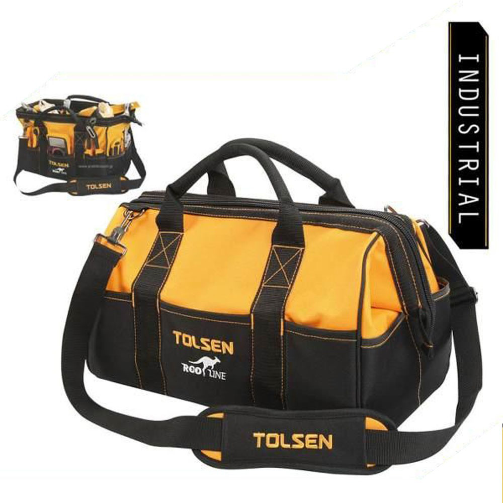 Sac à outils ouvert 15 poches Tolsen 80112 - Bricoland