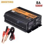 Convertisseur électronique 12VDC/220V AC 500W 8A BEETRO