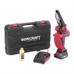 Scie A Chaine et tronçonneuse a Bois A batterie 20V 2.0ah WORCRAFT