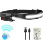 lampe frontale rechargeable USB avec toutes les perspectives d’induction – Image 3