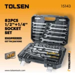 Caisse a outils mecanique 1/4",1/2" 82PCS TOLSEN
