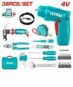 Kit caisse A Outils et visseuse 4V 38 Pièces TOTAL – Image 2