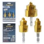 Kit Alésoir à ergot 6,35 mm jeux de meche PPR Plomberie 3 Pieces WORKZONE – Image 2