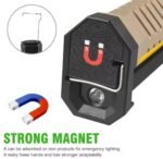 Lampe de poche LED COB rechargeable avec crochet de suspension et base magnétique – Image 2