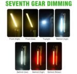 Lampe de poche LED COB rechargeable avec crochet de suspension et base magnétique – Image 3