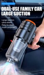 Mini aspirateur et souffleur 3en1 pour voiture Sans fil rechargeable – Image 2