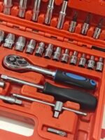 Coffret de douilles a cliquet 1/4" 53 Pièces – Image 4