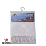 Rideau de Douche 180/180 couleur blanc MIRAC