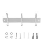 Porte Manteau Mural 3 Crochets en aluminium (chromé)