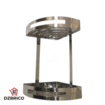 Étagère de coins 2 niveaux en Inox super luxe