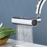 Robinet de cuisine cascade rotatif 4 en 1, 4 fonctions, extension d'évier de cuisine, buse de pulvérisation, robinet de cuisine haute pression pour évier – Image 2