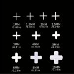 100pièces Spacers de carrelage 4mm en plastique blanc - Adaptés pour les carreaux de céramique de sol et de mur avec des espaces en forme de croix, des joints de coulis réguliers, une installation facile, un design durable et flexible. – Image 5