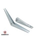 2 pcs support de montage mural pliable réglable, support d'étagère d'angle à 90 degrés de 10 pouces 25cm – Image 3