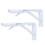 2pcs supports d'étagère pliables robustes de 8 pouces 20 cm – Image 2