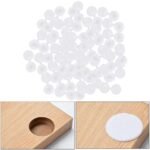 Cache Vis 100 Pièces Cache Vis Plastique Bouchon à Vis Couvertures à Vis Stocker et Décoration Toutes Les Vis pour Vis à Tête Plate/Cruciforme/Étoile,Blanc – Image 2