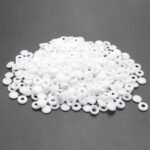 Cache Vis 100 Pièces Cache Vis Plastique Bouchon à Vis Couvertures à Vis Stocker et Décoration Toutes Les Vis pour Vis à Tête Plate/Cruciforme/Étoile,Blanc