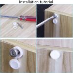 Cache Vis 100 Pièces Cache Vis Plastique Bouchon à Vis Couvertures à Vis Stocker et Décoration Toutes Les Vis pour Vis à Tête Plate/Cruciforme/Étoile,Blanc – Image 4