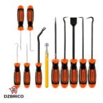 jeu de crochets et pics de précision de 11 pièces avec grattoir et pic télescopique magnétique