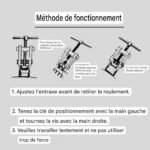 Extracteur à deux griffes de 10 pouces, dispositif de levage séparé, extracteur de traction, outils automobiles pour l'entretien des roulements – Image 2