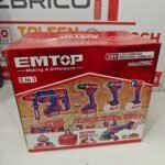 Kit d'outils électroportatifs A batterie 20V 4.0ah 5En1 EMTOP – Image 5