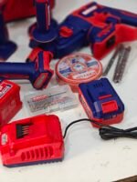 Kit d'outils électroportatifs A batterie 20V 4.0ah 5En1 EMTOP – Image 12