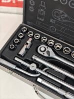 Caisse a douille cliquet 24 pièces CROWN – Image 3