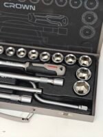 Caisse a douille cliquet 24 pièces CROWN – Image 4