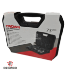 Caisse a douille cliquet 73 pièces CROWN – Image 2