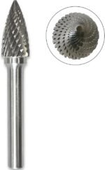 Fraise Carbure de Tungstene Lime Forme Ogive 10 mm - Queue lisse 6mm – Image 3