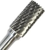 Fraise Carbure de Tungstene Lime Cylindrique Bout Coupant 10 mm - Queue lisse 6mm – Image 2