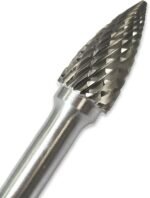 Fraise Carbure de Tungstene Lime Forme Ogive 10 mm - Queue lisse 6mm