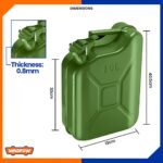 Jerrican essence en métal 10 litres WADFOW – Image 3