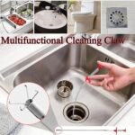 Griffes de nettoyage multifonctionnelles , déboucheur à ressort, avec 4 griffes pour évier, canalisations, salle de bain (80 cm) – Image 4