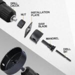 Jeu de Scie Cloche Bois, 19-127mm16 Pièces, 12 Scies ABC – Image 3