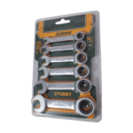 Jeu de 6 clés mixtes à cliquet , 8-17 mm JADEVER