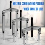 Kit d'extracteurs d'engrenages 3 en 1, 9 pièces en acier Cr-V pour le retrait des roulements de poulies et des pignons. – Image 3