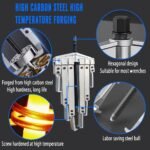 Kit d'extracteurs d'engrenages 3 en 1, 9 pièces en acier Cr-V pour le retrait des roulements de poulies et des pignons. – Image 4