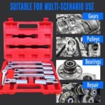 Kit d'extracteurs d'engrenages 3 en 1, 9 pièces en acier Cr-V pour le retrait des roulements de poulies et des pignons. – Image 2